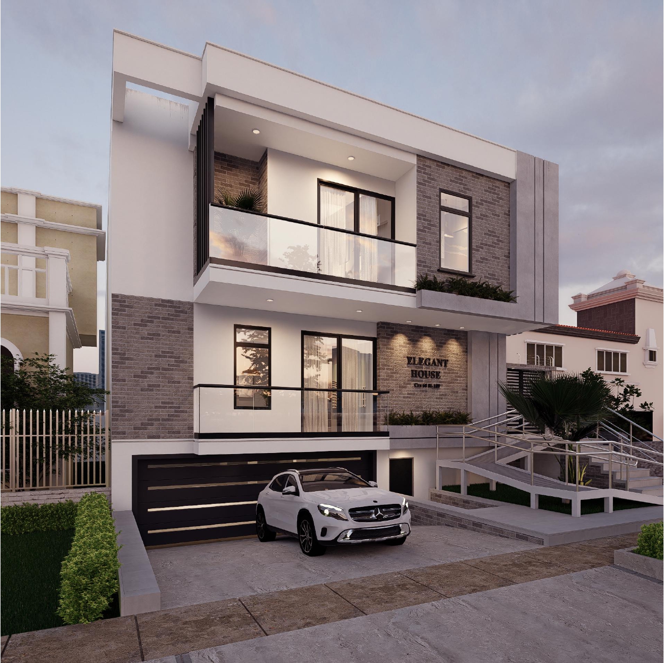 Elegant Houses — corner unit