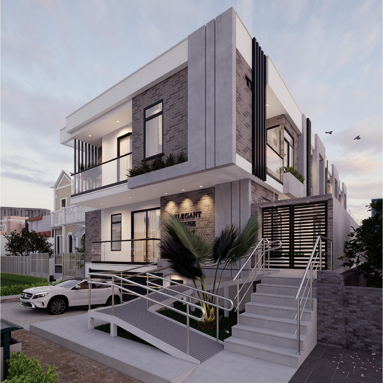 Elegant Houses — front elevation