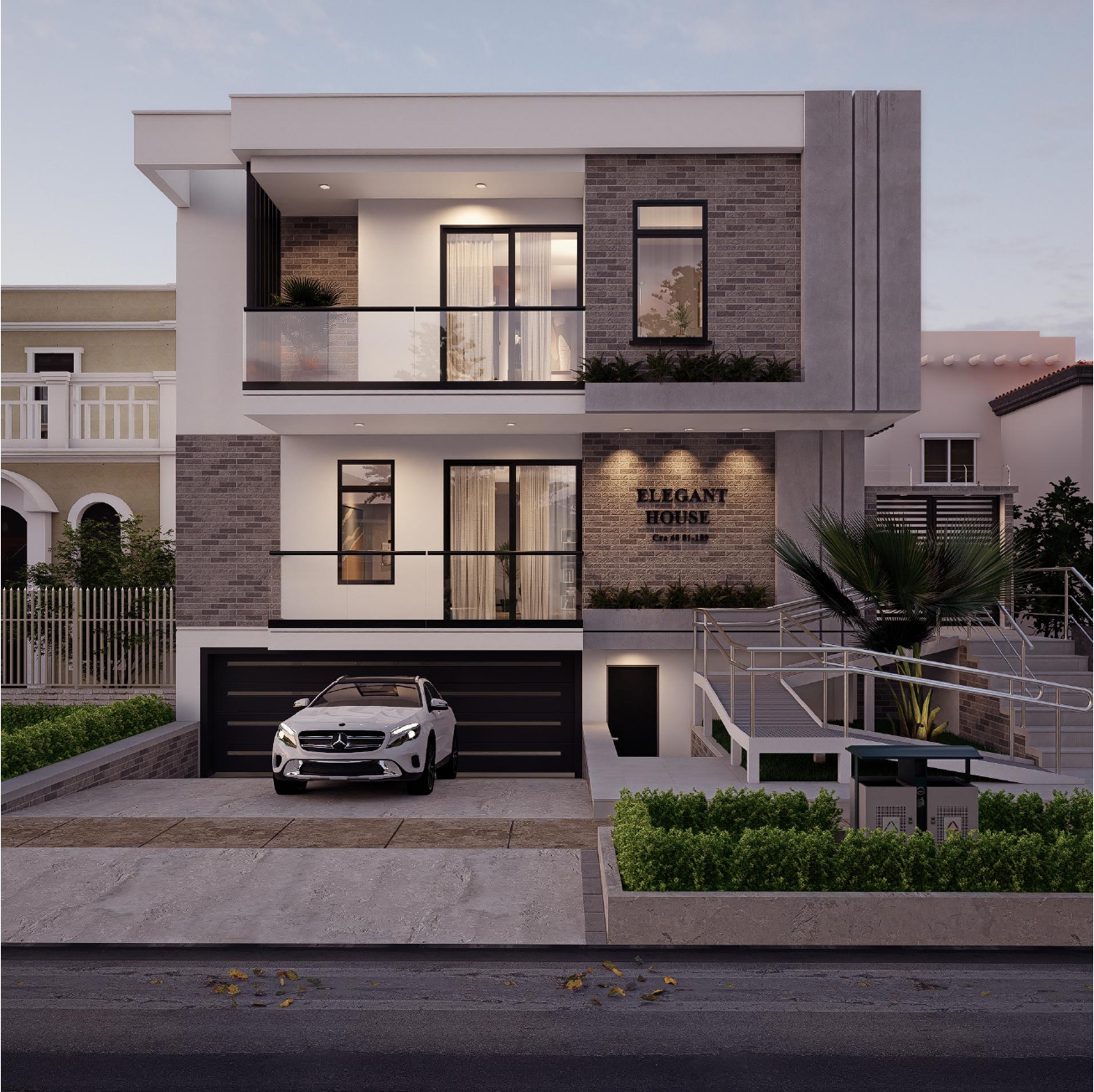 Elegant Houses — residential row, Barranquilla